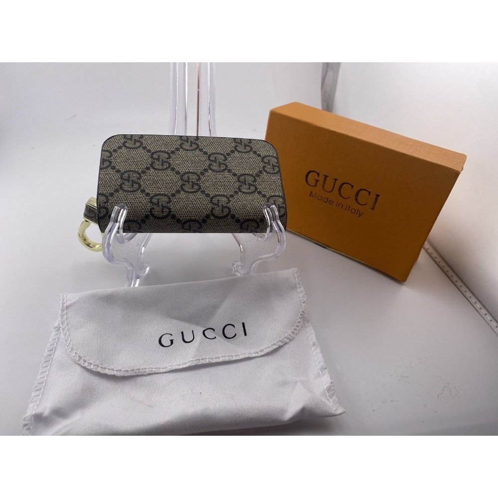 Gucci Supreme Canvas Coin Case And Key Chain With Dust Bag, Box - Picture 2 of 12